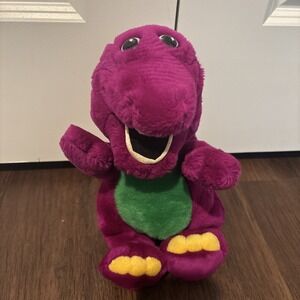 Vintage 1992 Barney The Purple Dinosaur Plush Stuffed Toy 14" Lyons Group